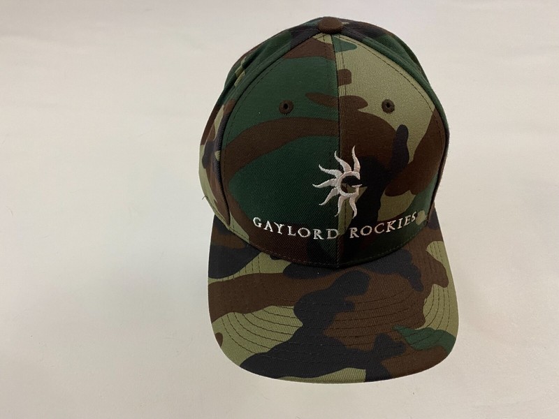 The Gaylord Rockies Comouflage Hat Snapback Cap Hat One Size