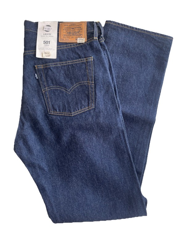 LEVI Made In Japan 1980's 501 Dark Wash Selvedge, Various Sizes Choose gallery