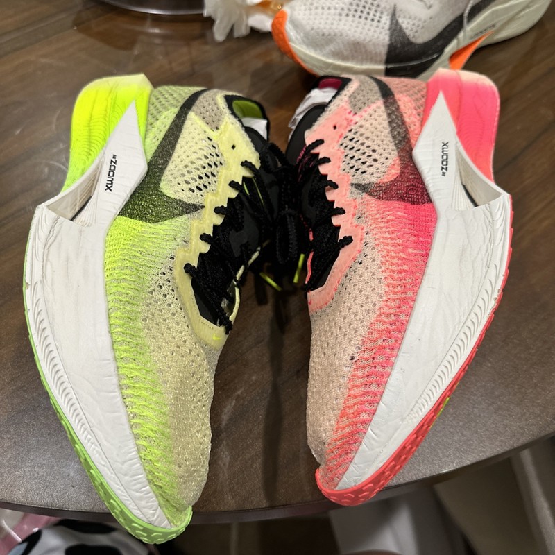 Size 12.5 - Nike ZoomX VaporFly Next% 3 Ekiden Zoom Pack Green Pink Lot Set gallery