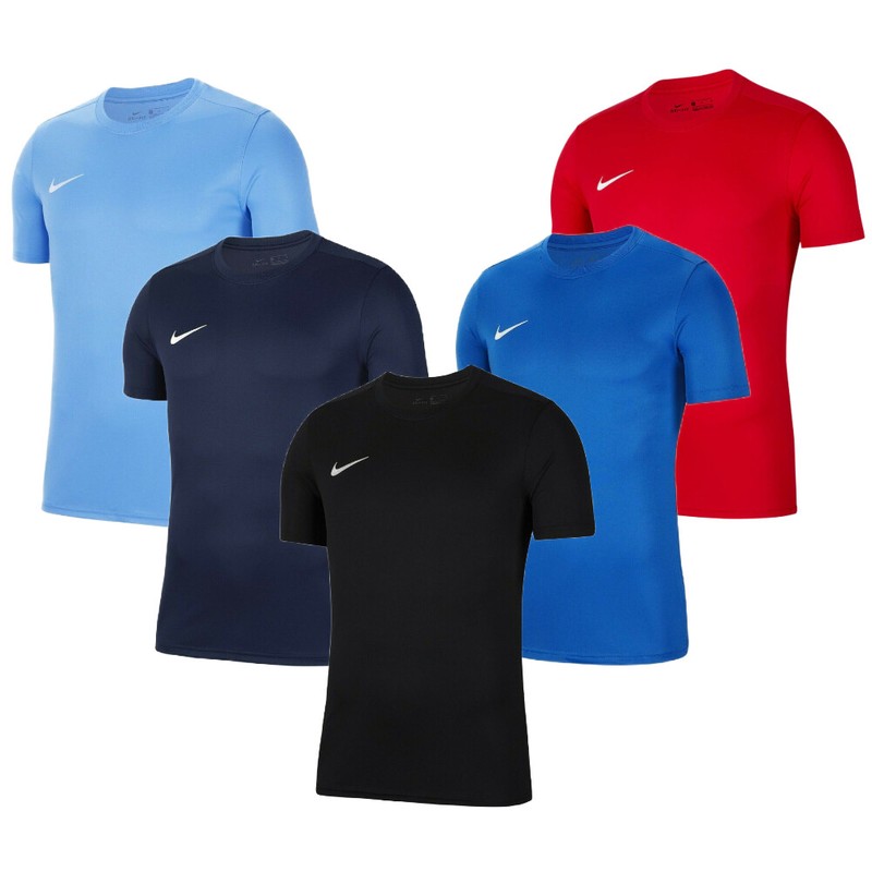 Nike Men’s Athletic T-Shirt Park VII Dri-Fit Crew Neck Sports Gym Football Tee