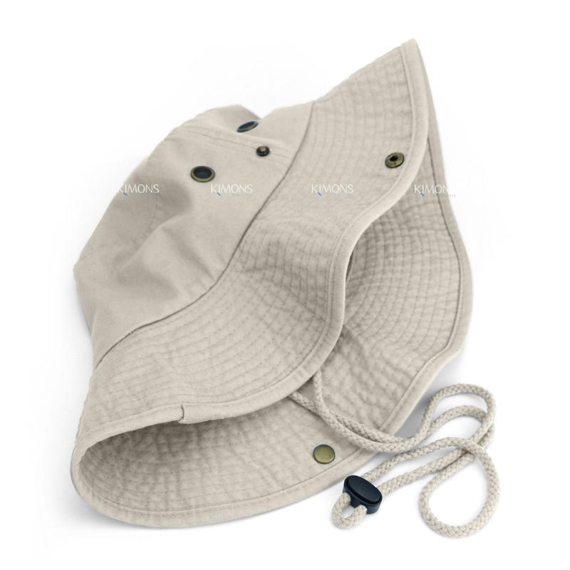Wide Brim Bucket Hat Cotton Fishing Camping Safari Boonie Sun Summer Cap Men SB gallery