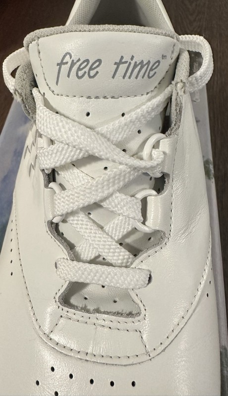 SAS Free Time Women’s 10 WW White Leather Walking Shoes Made in USA Extra Wide