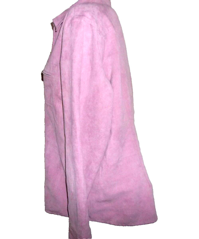 CATO, Pink Jacket Full Zipper & Pockets, Lightweight Soft Polyester Plus Size XL gallery