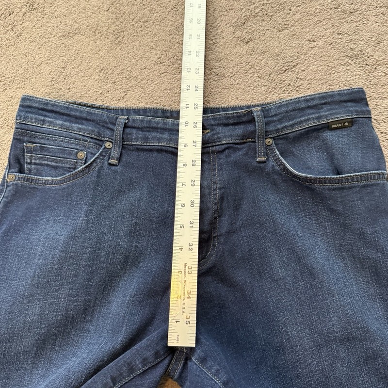 Mavi Matt Relaxed Straight Dark Wash Jeans Men’s 34x31 (tag34x32) gallery