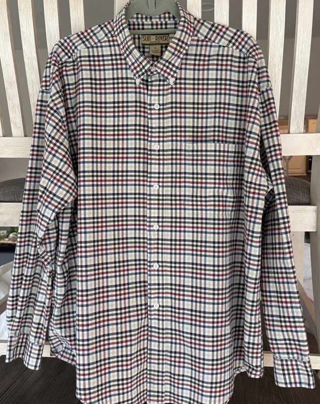 Sun River Clothing Co. Button Up Dress Shirt – Mens Size XL – Green (5153)