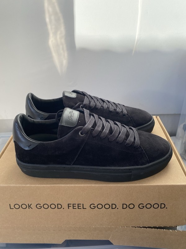 Good Man Brand Edge Elite Sneaker Mono Suede Black Men’s Size 9