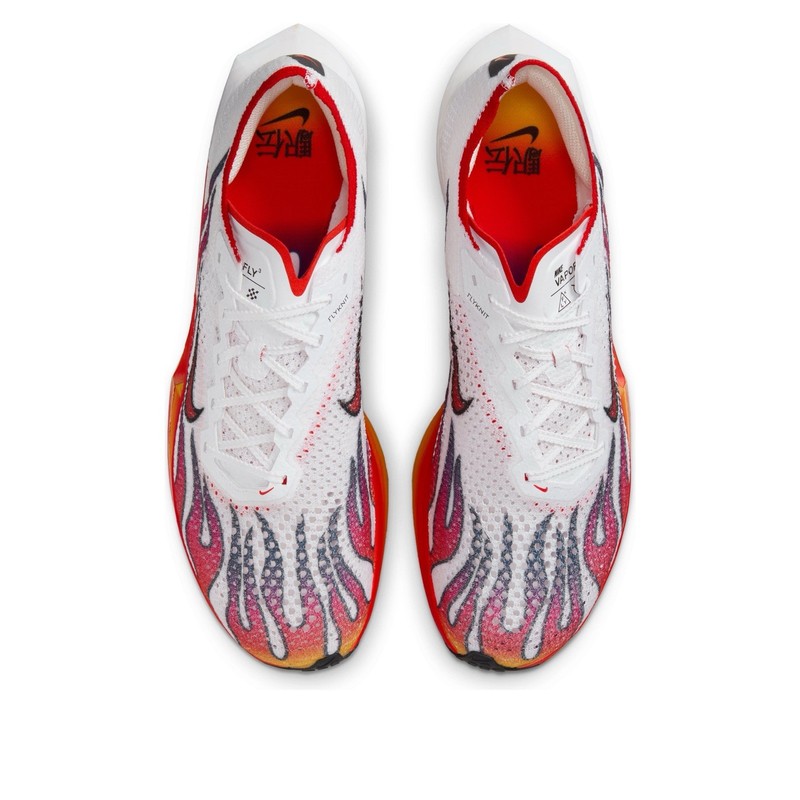 NIKE ZoomX Vaporfly Next% 3 PRM Flames Running Shoes Mens 10 White/Red HQ3504100 gallery