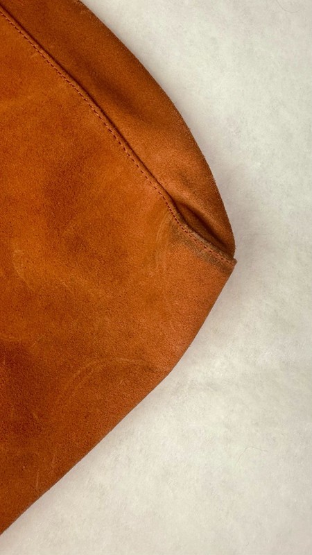 Michael Kors Orange Suede Tote Shoulder Bag gallery