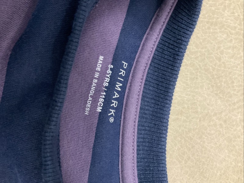 Have Fun Pullover Primark 5-6 Years Girls Purple Navy Stripe Sweatshirt gallery