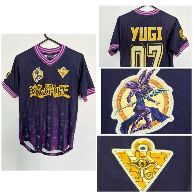 Yu-Gi-Oh Jersey Dark Magician Embroidered Purple Soccer Jersey Boxlunch Size S