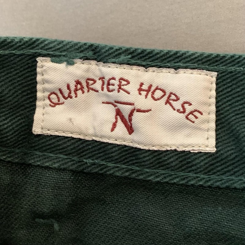 Vintage Quarter Horse Bar None Riding Jeans Juniors 13-14 (26x35) Green Bareback gallery
