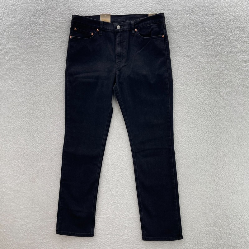 Levis 511 Jeans Mens 36×32 Black Slim Fit Dark Wash Denim Grunge Skater Goth