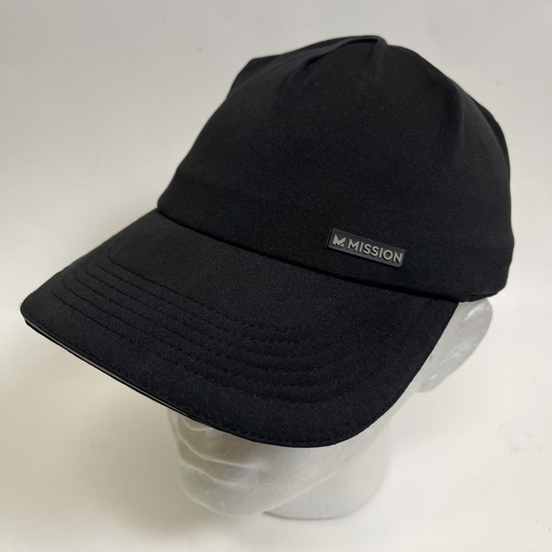 Mission Cooling Vented Performance Hat One Size Cap Black Clean!