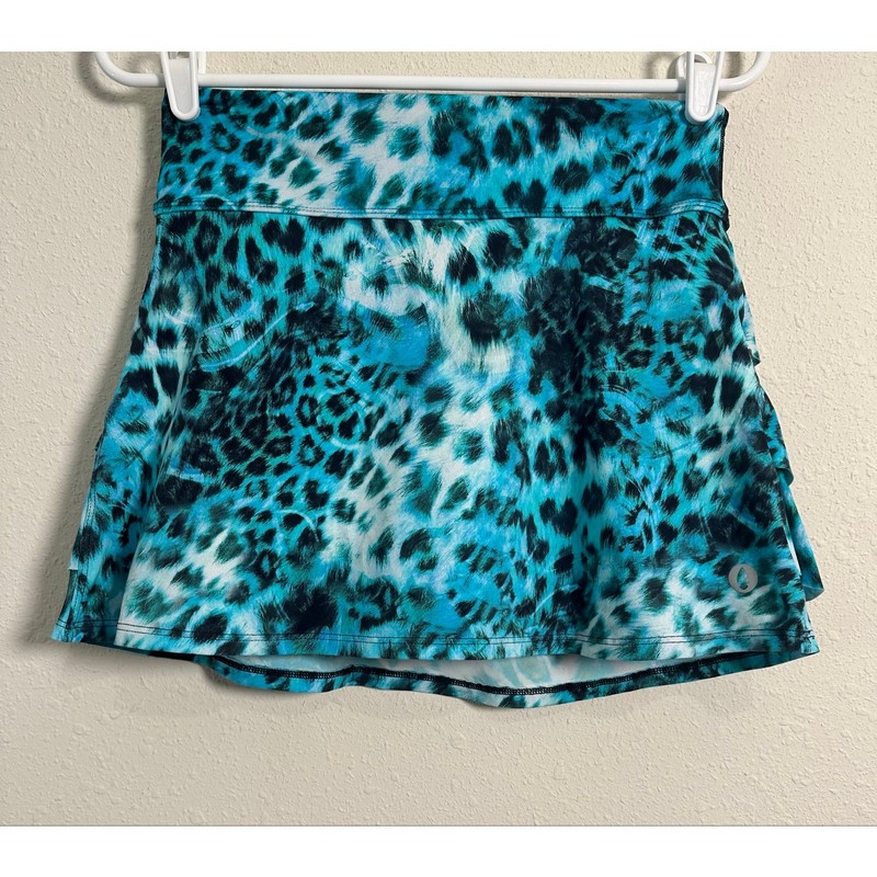 Donajo Size Small Pickelball Tennis Athletic Skirt Wildblue Medium