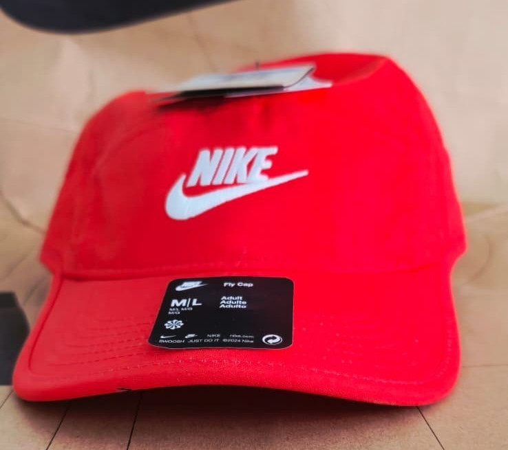 Nike Fly Cap Unstructured Running Hat Orange Size M/L HF9602-633