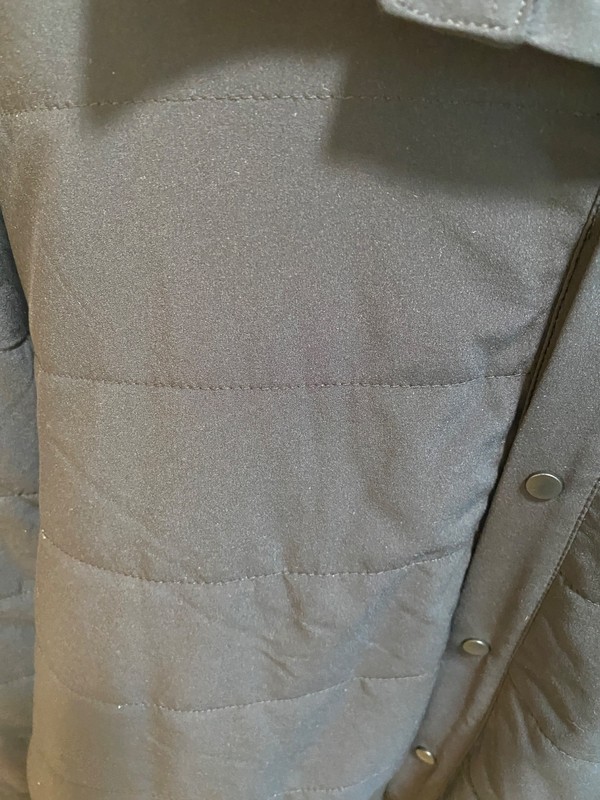 Men Zella Midnight Black Light Quilt Bomber/Varsity Jacket Full Snap Front XL gallery