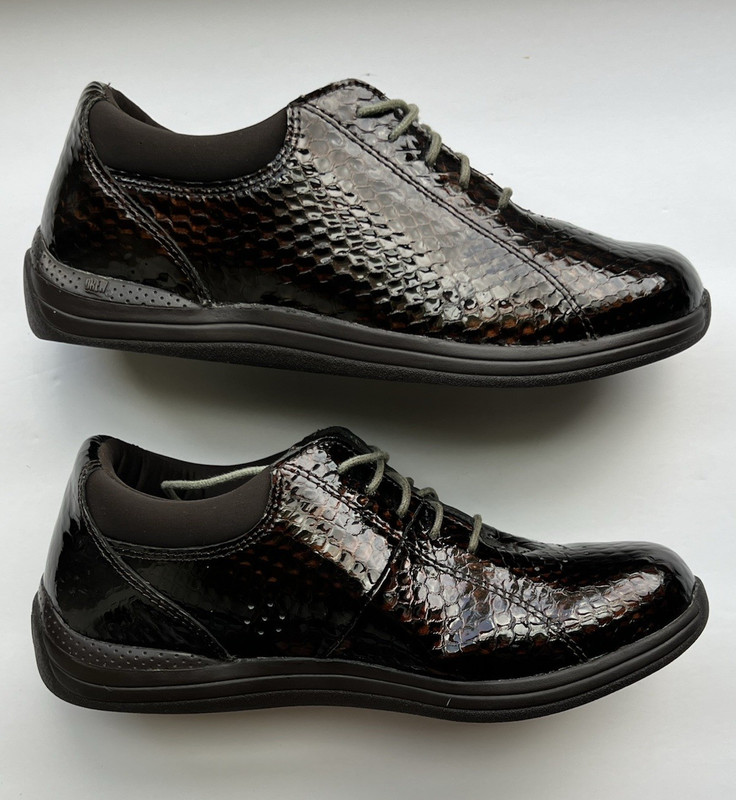 Drew Women’s Brown Leather Lace-Up Casual Sneakers US 7.5 M EU 41
