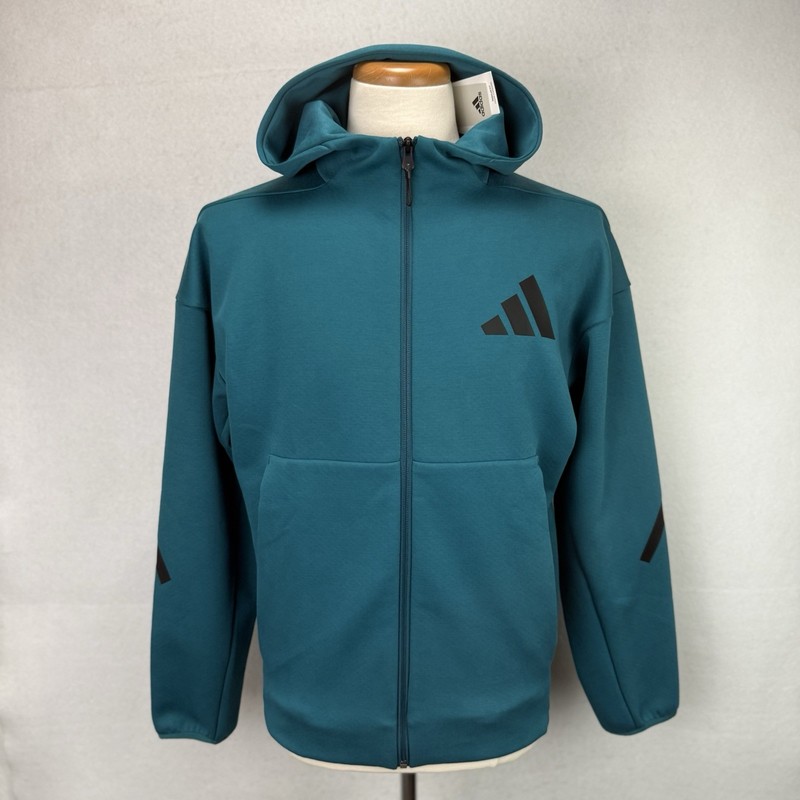 Adidas Z.N.E. Full Zip Hooded Track Jacket Men’s Size Small Legacy Teal JD1369