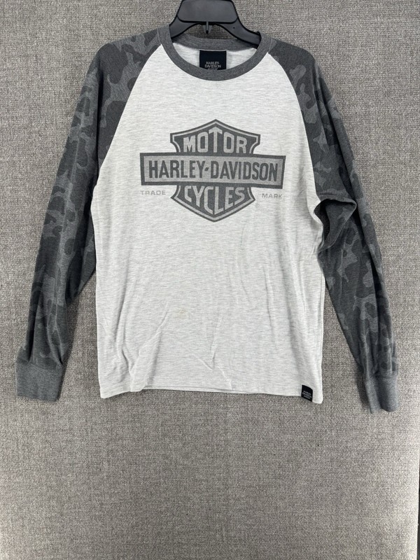 Harley Davidson Black Camo Longsleeve Size Unknown
