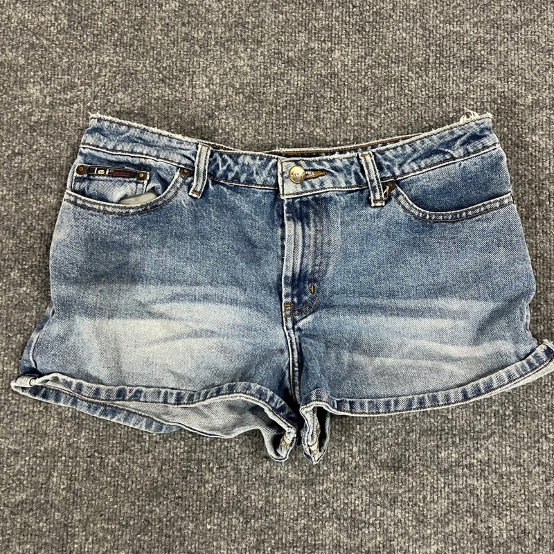 L.E.I. Denim Shorts Womens Size 11 Blue Low Rise Cotton Casual Y2K Light Wash