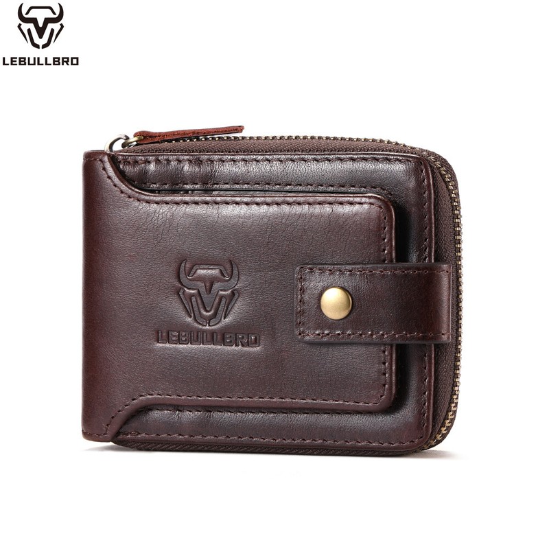 Men’s Wallet Genuine Leather RFID BLOCKING ID Card Holder Purse Perfect Gift New