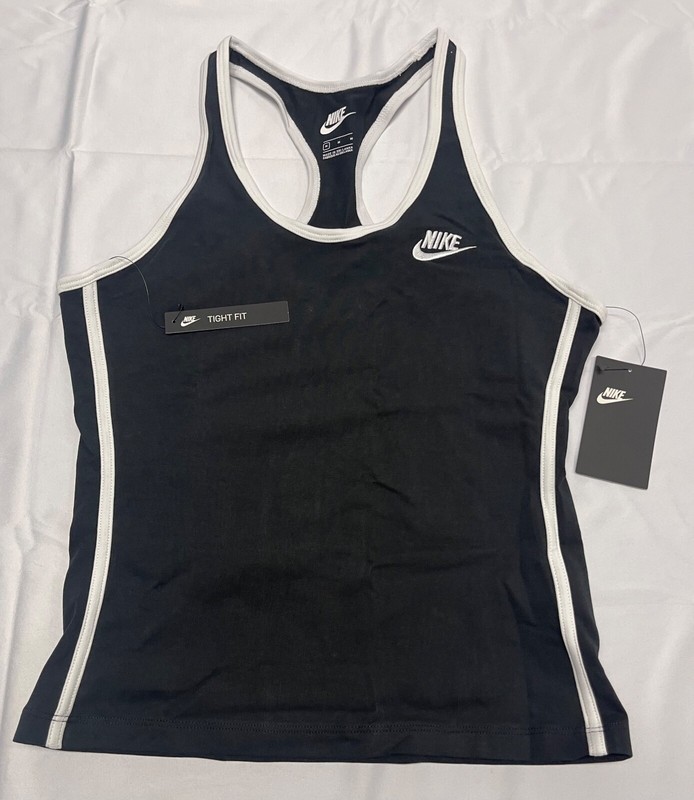 Nike Womens Sports Wear Heritage Tank CJ2464-010 Size M