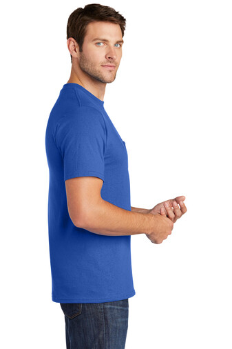 Port & Company PC54P Mens Short Sleeve Cotton Crew Neck T-Shirt With Pocket gallery