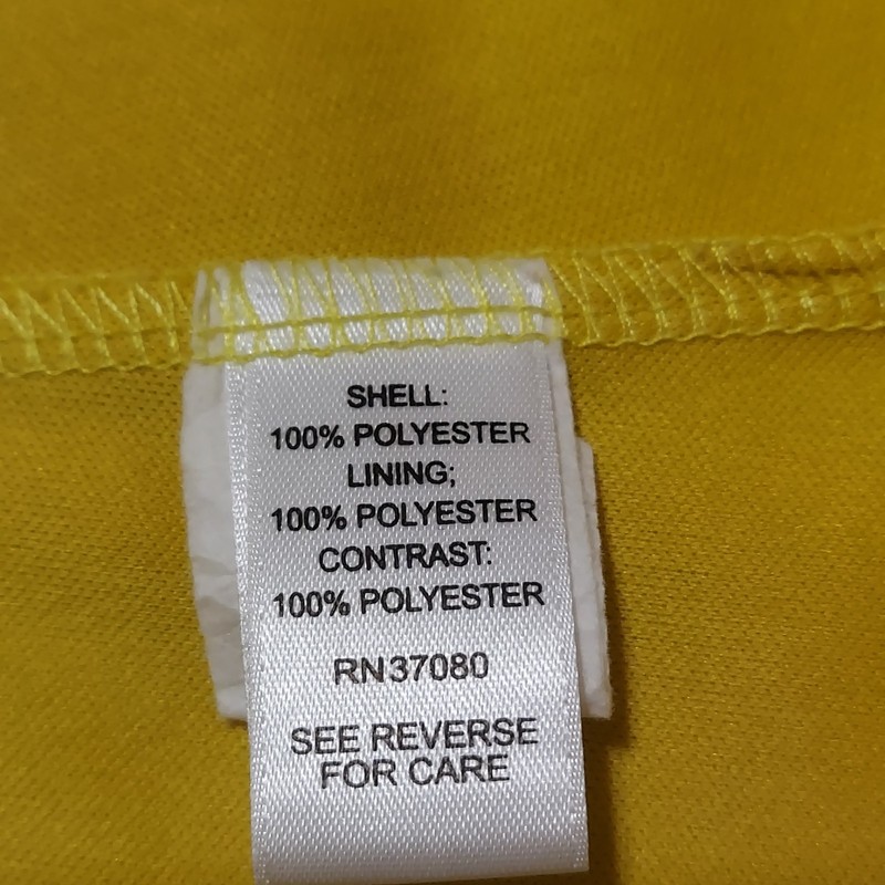 C Est 1946 Women's Large Yellow Lined Floral Top, V-Neck, Flutter Sleeve gallery