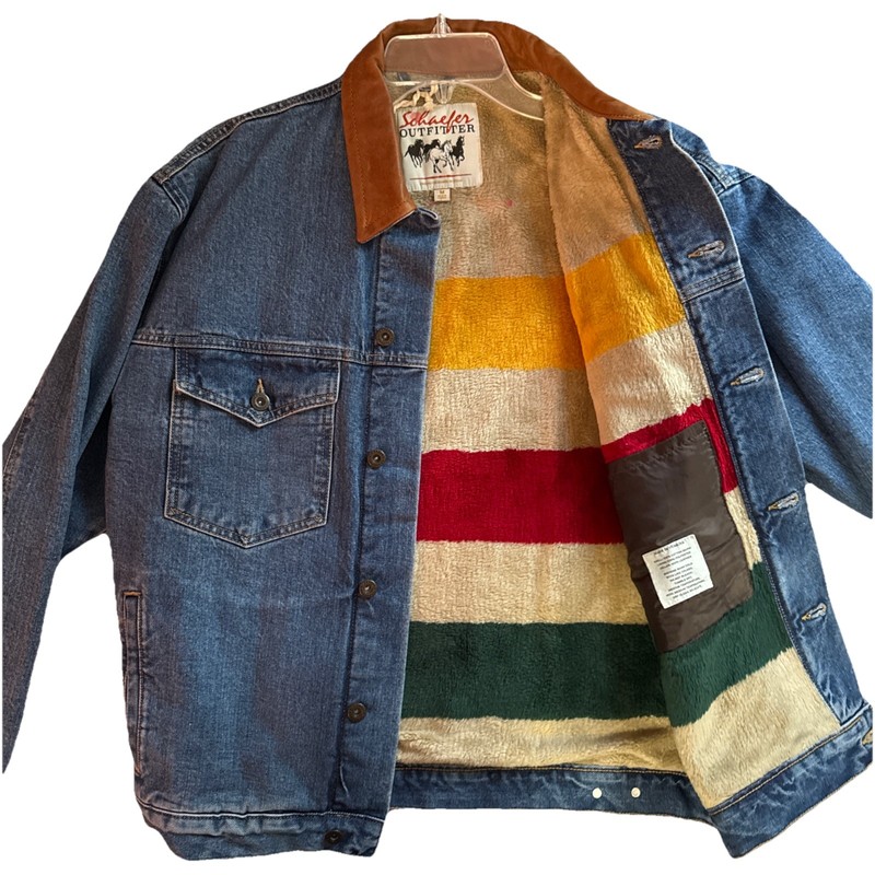 Schaefer Outfitter Legend Denim Jacket w/Blanket Lining Men’s M Indigo Blue NWT