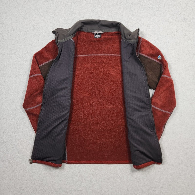 Kuhl Jacket Mens Small Red Interceptr Fleece Kashmira Full Zip Outdoors Hiking gallery