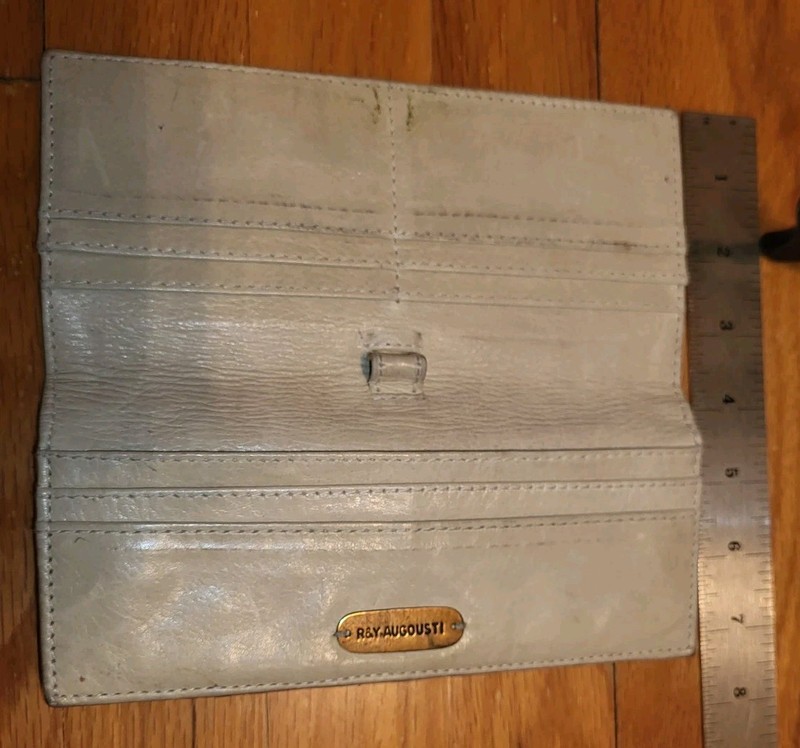 Vintage R&Y AUGOUSTI Python Snake Skin Leather Folding Wallet Clutch gallery