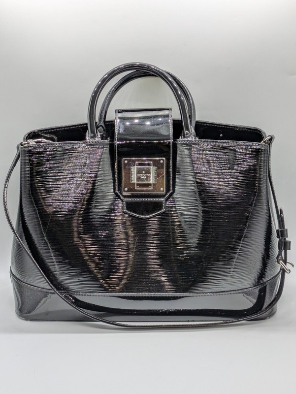 LOUIS VUITTON MIRABEAU GM Black EPI ELECTRIC Leather Purse Shoulderb (EC2005191)