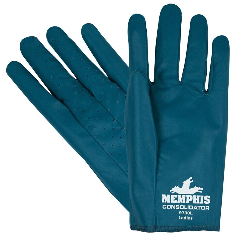 12- Nitrile Coated Gardening Landscaping Protective Grip Work Gloves MEDIUM
