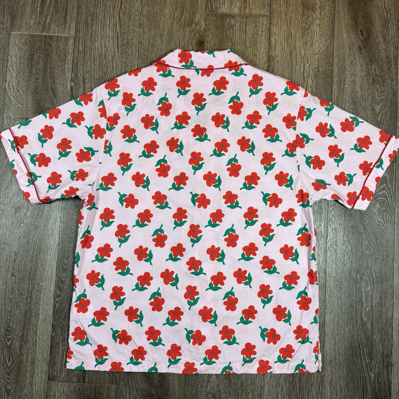 GOLF Wang Men's Floral Print Pink Button-Front Shirt and Pant Set Medium gallery