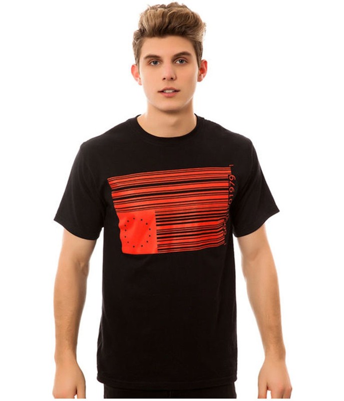 Black Scale Mens The Barcode Graphic T-Shirt