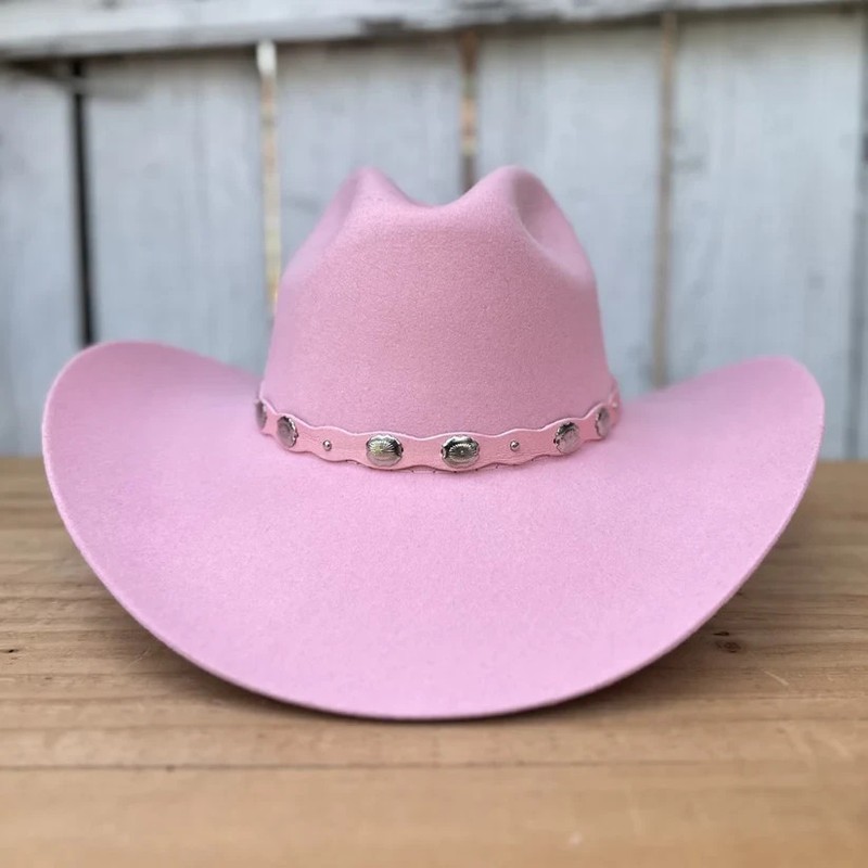 Original Tombstone 20X Western Cowboy Fur Felt Hat Denver Style - Pink gallery