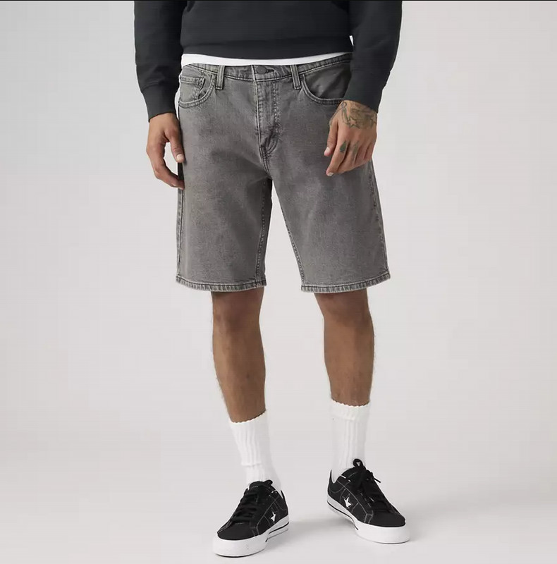 Levi's 405 Standard 10" Men's Shorts - Greyscale - Grey - Length 10 NEW gallery