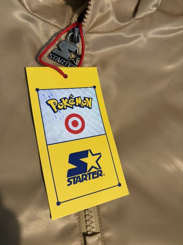 Pokemon x Target Starter Pullover Jacket Gold JOHTO Region Size SMALL gallery