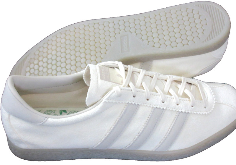 Adidas Men's Tobacco Gruen Cream Bliss White Suede Sneakers Size 9.5 NIB GX6940 gallery