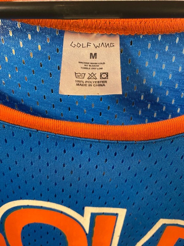 GOLF WANG Blue & Orange Medium Size Basketball Jersey (New with Tags) gallery