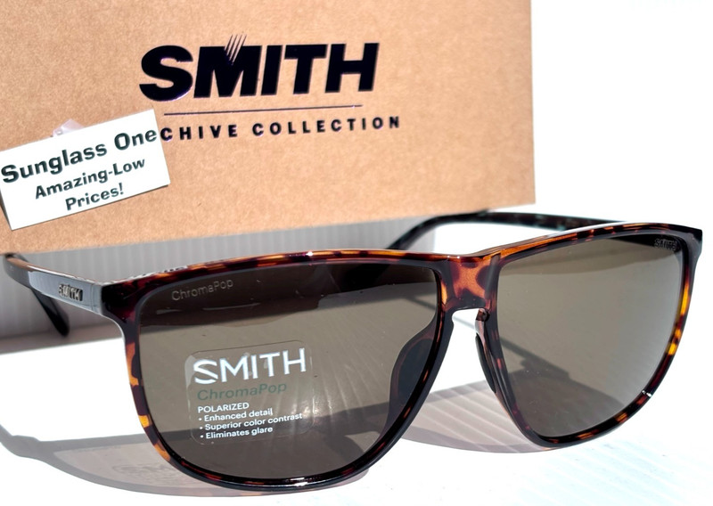 Smith Optics MONO LAKE Alpine Tortoise ChromaPop POLARIZED Grey Green Sunglass