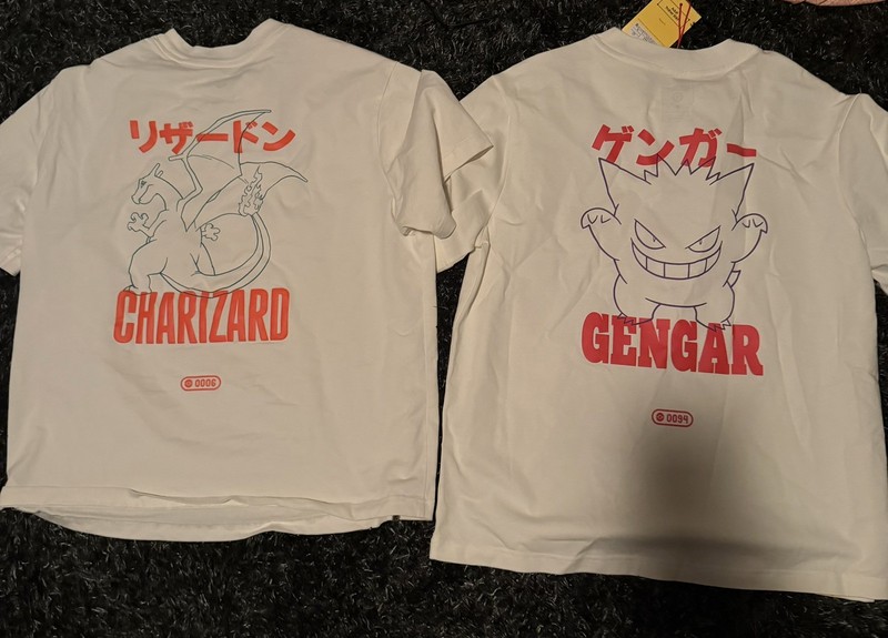 Pokémon X Target Collaboration Charizard & Gengar Size M T Shirt Set gallery