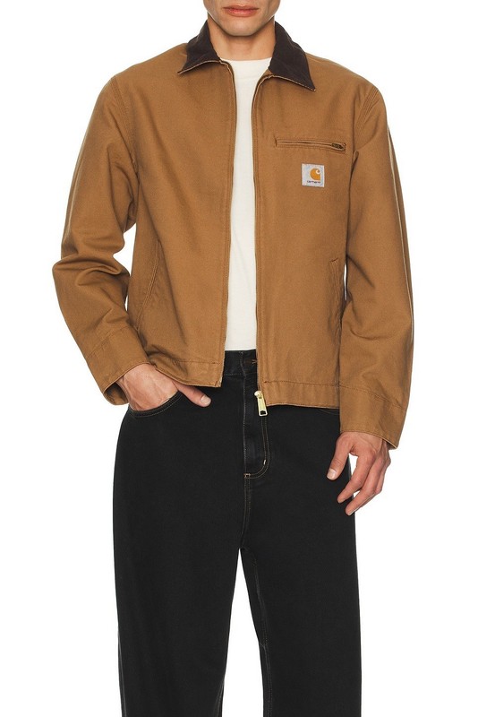Carhartt WIP Detroit Jacket Hamilton Brown Size Large NWT Quilted Lined Mens