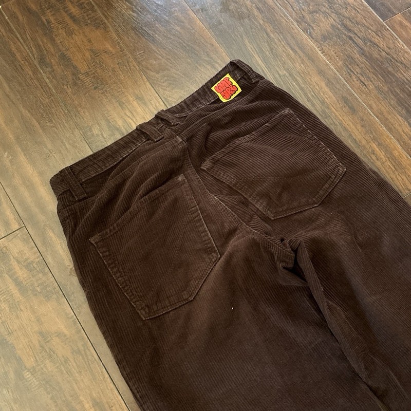 Empyre Men’s Brown Corduroy Straight Jeans 5-Pocket Zip/Button Size 30