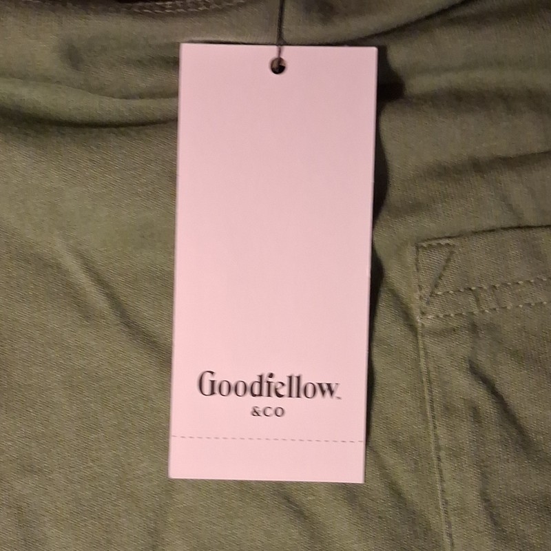Goodfellow & Co Green Relaxed Fit Cotton Pocket Crew Neck T-Shirt Men's Size M gallery