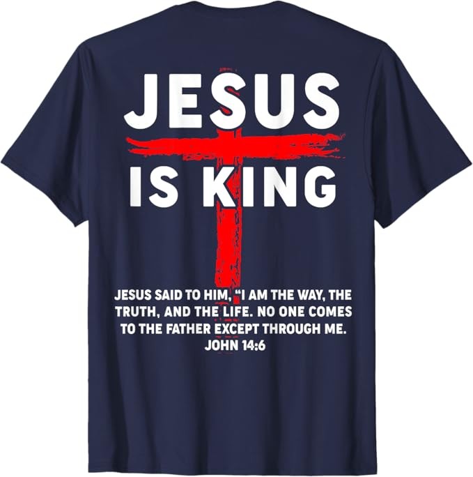 Jesus is King Shirt Men Women Christian Girl Boy Toddler God T-Shirt