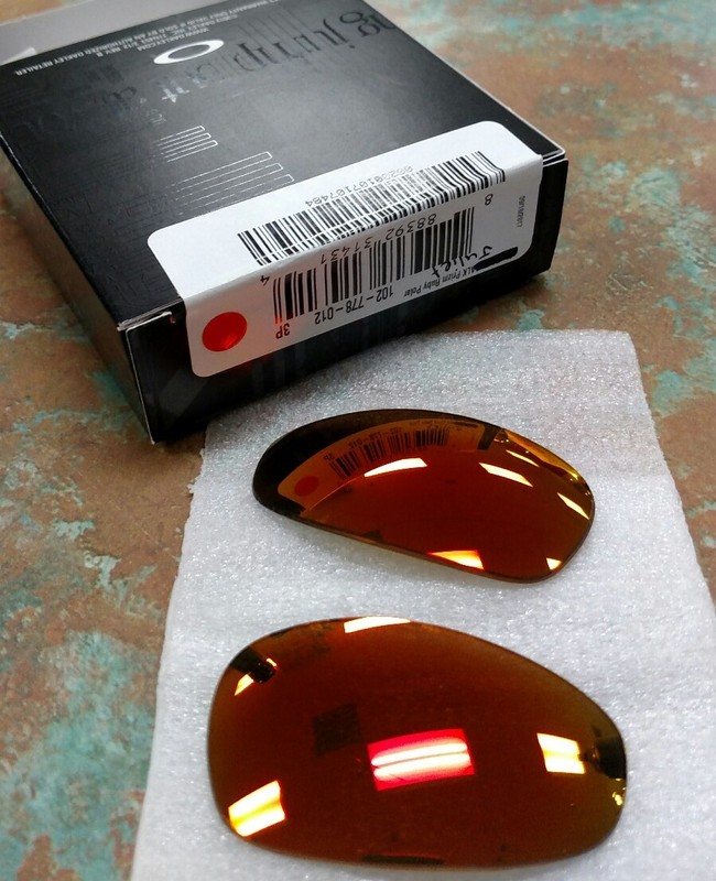 OAKLEY JULIET PRIZM RUBY CUSTOM CUT AUTHENTIC REPLACEMENT LENSES RARE X-METAL