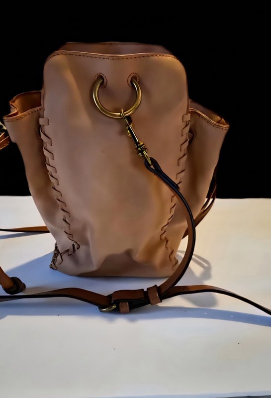 Universal Thread Drawstring Crossbody Bag Purse Faux Leather Adjustable Strap gallery