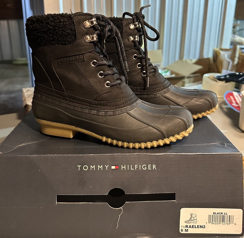 Tommy Hilfiger Raelen2 Duck Boots Black Size 6