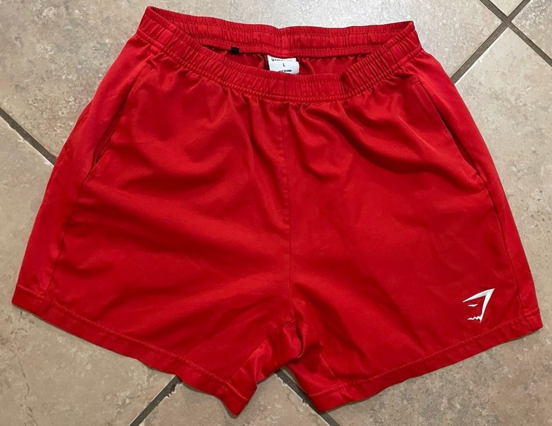 Gymshark Sport Shorts 5” Inseam Men’s Large Red GMSH024